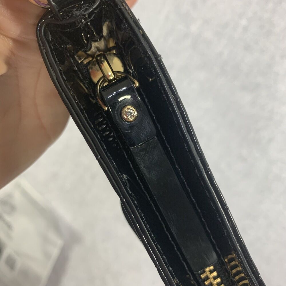 Kate Spade Crossbody Shoulder Purse Camellia Street Amy Patent Leather Black COA - Picture 8 of 16